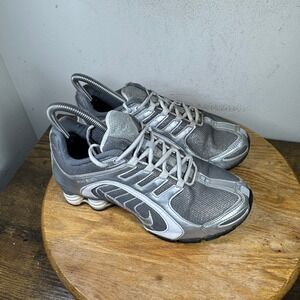 Nike Shox Rivalry Womens Metallic Silver Grey Running Shoes 337775-001 Size 7